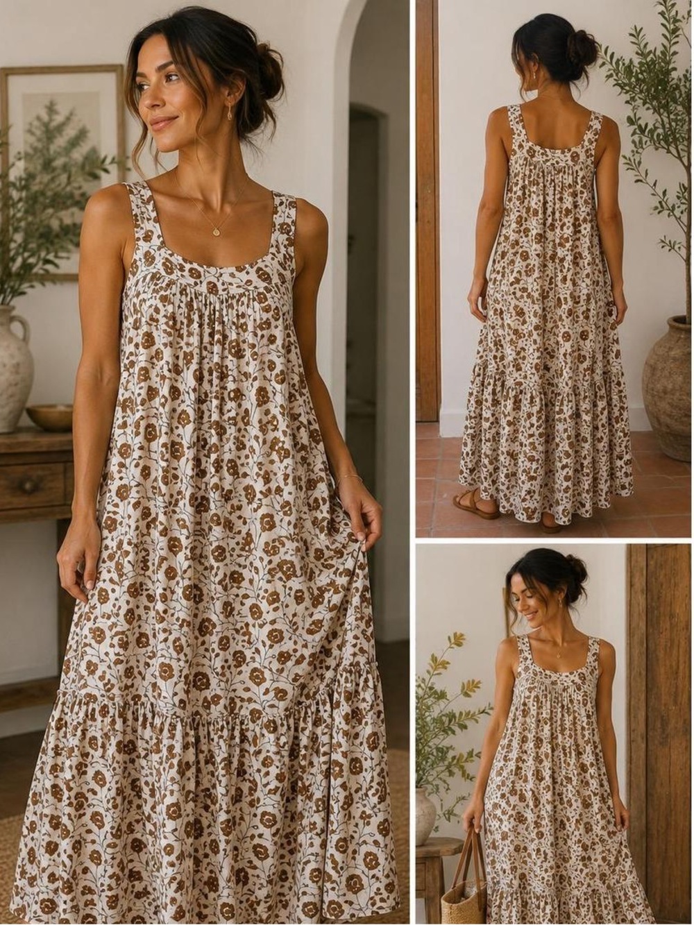 Daughters of India Lopa Maxi Dress - 100% Cotton